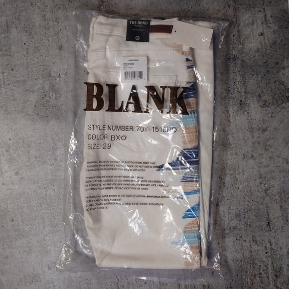 BlankNYC Cream Embroidered Jeans - Picture 3 of 10